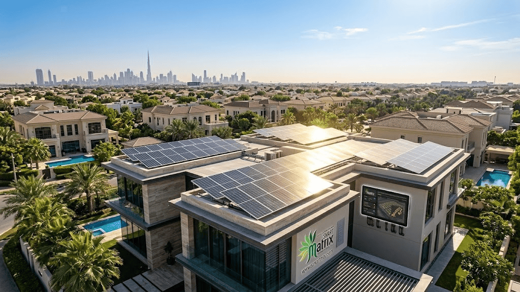 Solar System Dubai | Rooftop Solar Installation for Homes & Businesses | Smart Matrix